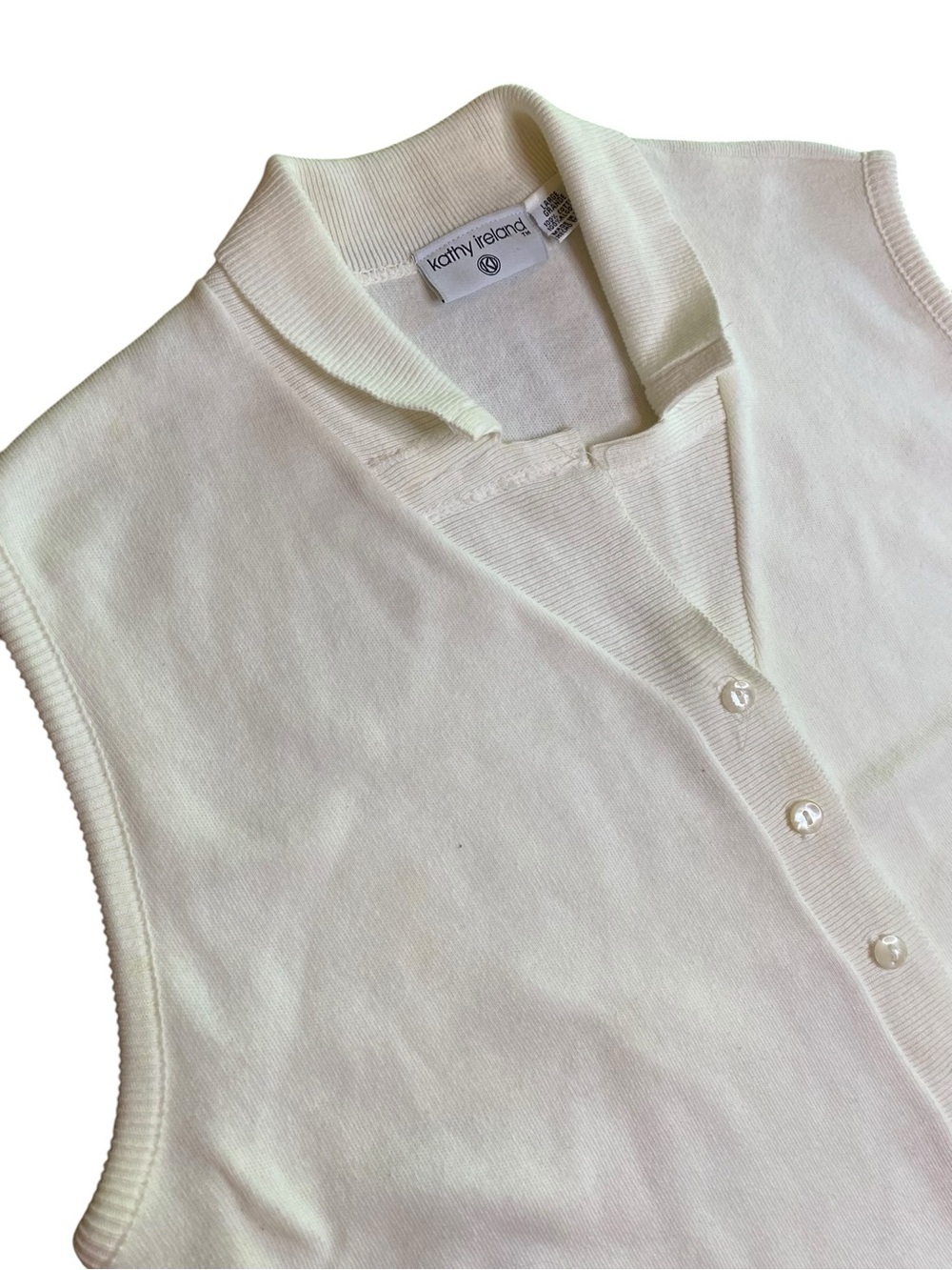Vintage Kathy Ireland Top Women’s L Coastal Grandmas 90s Summer Vacation Travel